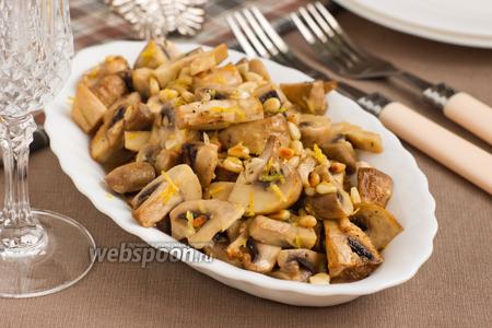 Картофель с грибами и чесноком в сметане Картофель с грибами и чесноком в сметане