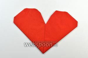 Поделки: бумажное сердце из цветов из салфеток