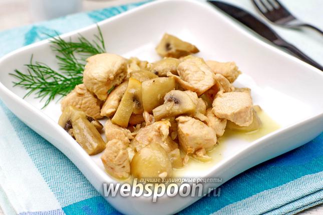 Фото Индейка с грибами