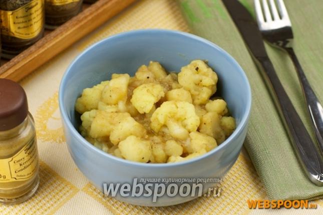 Фото Цветная капуста с картофелем и карри