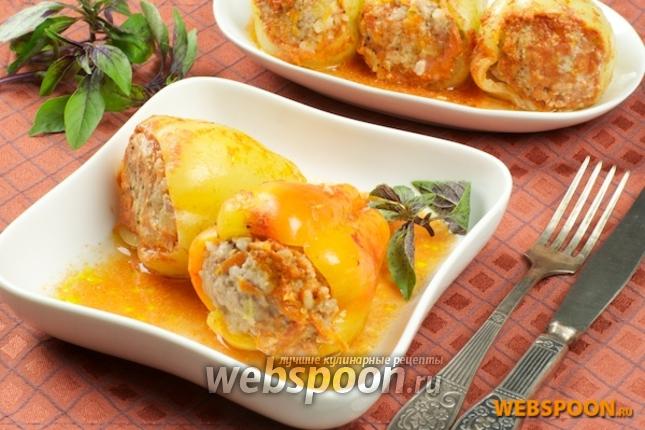 Фото Фаршированный перец рисом и мясом