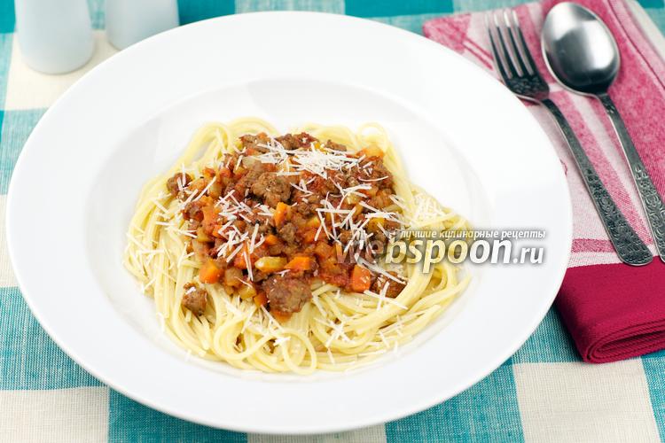 Фото Спагетти с соусом болоньезе