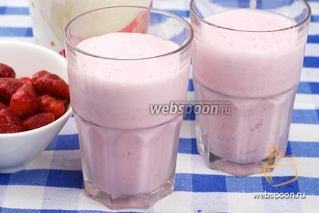Фото рецепта Клубничный коктейль