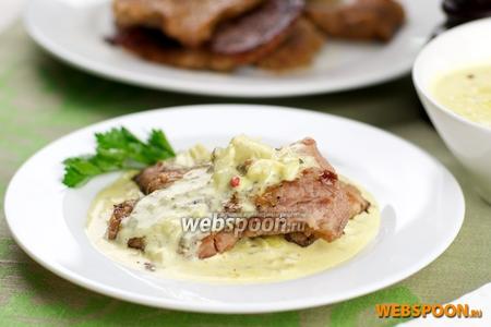 Фото рецепта Свинина с шафрановым соусом