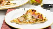 Фото рецепта Пицца с моцареллой и оливками