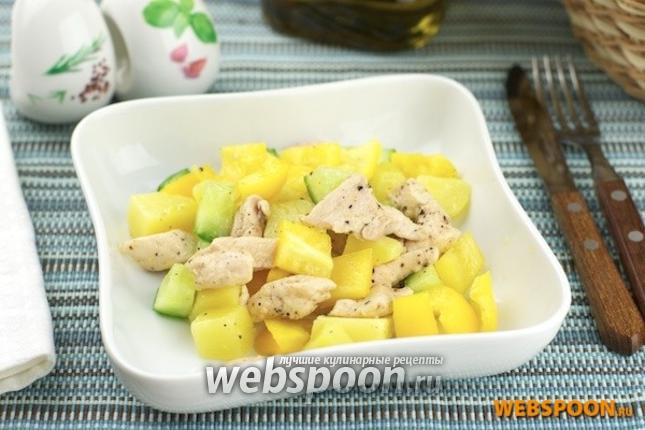 Фото Салат из курицы и сладкого перца