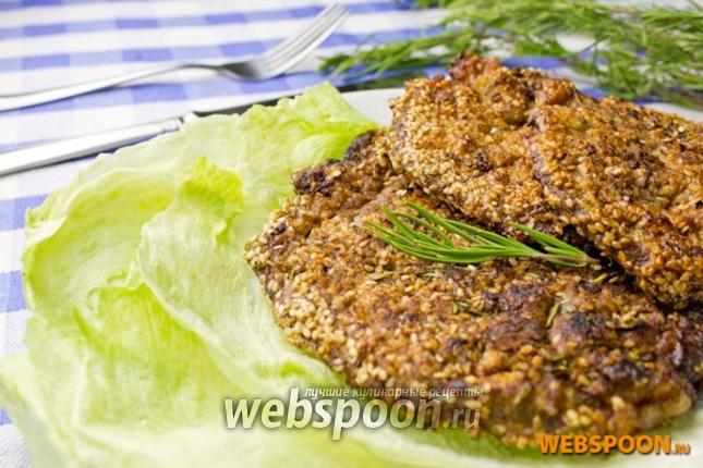 Фото Отбивная в кунжуте и розмарине