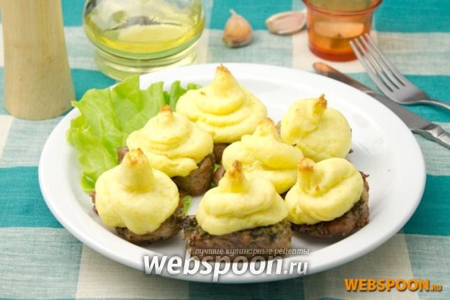 Фото Свиные отбивные запечённые с картофельным пюре