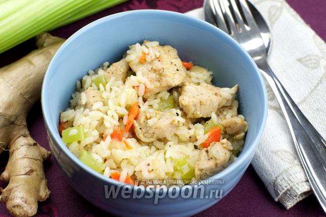 Фото Индейка с рисом и овощами