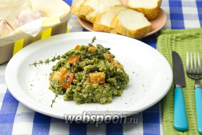 Фото Салат из зелёной фасоли