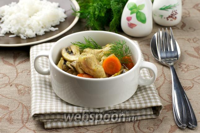 Фото Индейка с овощами и карри