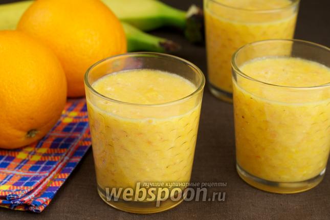 Фото Смузи из апельсинов и банана