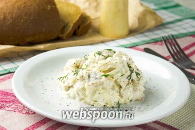 Фото Салат с курицей и йогуртовой заправкой