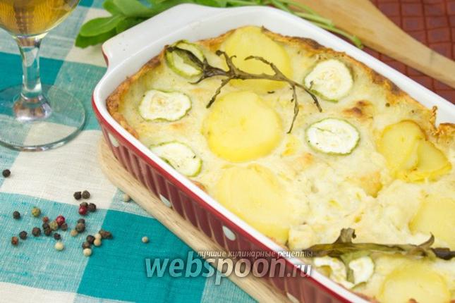 Фото Картофельная запеканка с кабачками