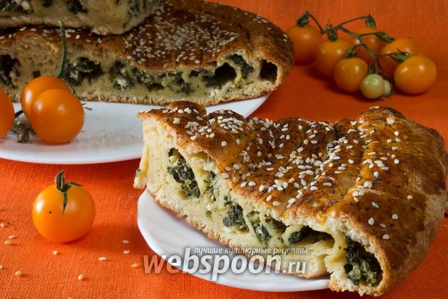 Фото Пирог со шпинатом и сыром