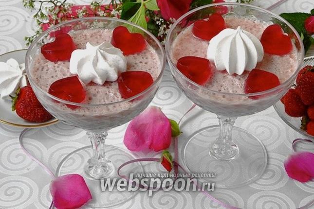 Фото Мусс из кефира и клубники