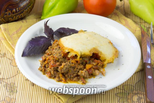 Фото Горшочки с фаршем и овощами