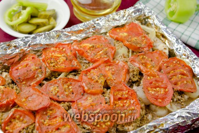 Фото Куриное филе с овощами и орехами