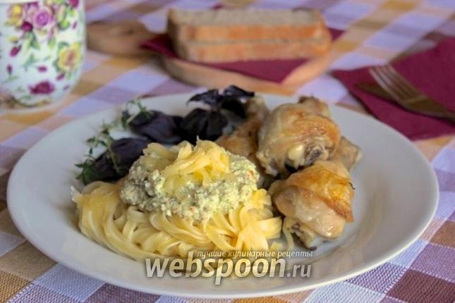 Фото Феттучини с курицей