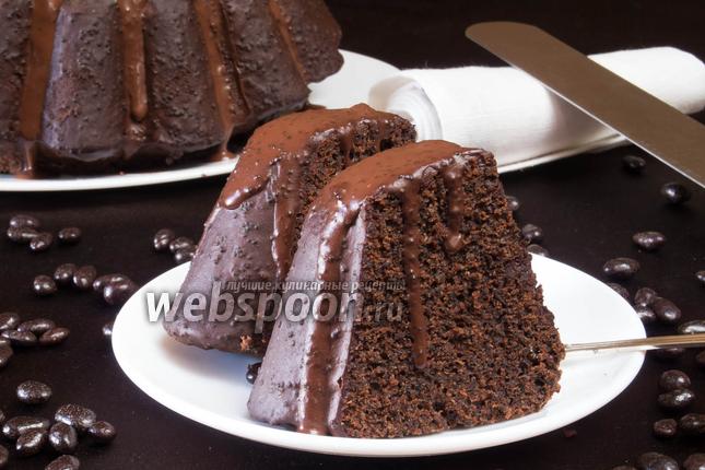 Фото Рождественский шоколадный кекс с маком