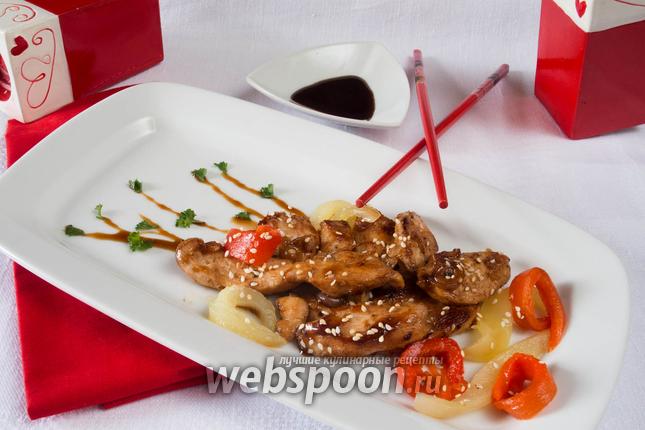 Фото Куриное мясо в соусе Тэрияки
