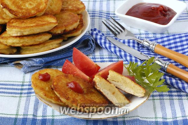 Фото Картофельно-куриные оладьи