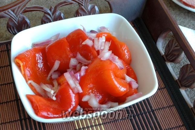 Фото Закуска из печёных перцев