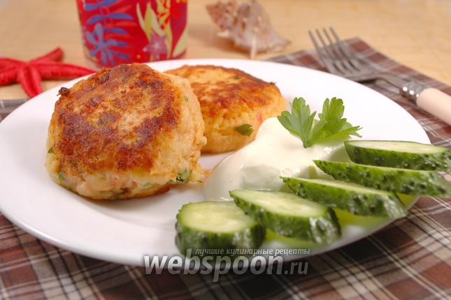 Фото Картофельные биточки с сёмгой