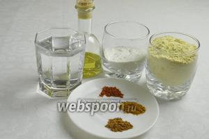 Чтобы приготовить чипсы начос, нам понадобится кукурузная мука, рисовая мука, пшеничная мука, кукурузное масло, соль, корица, перец, паприка.