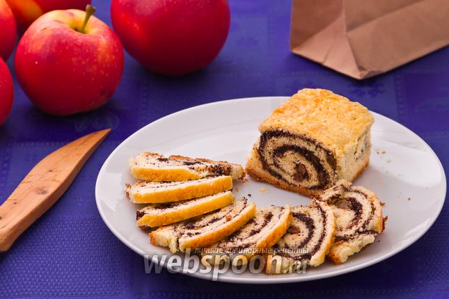 Фото Маковый рулет с изюмом