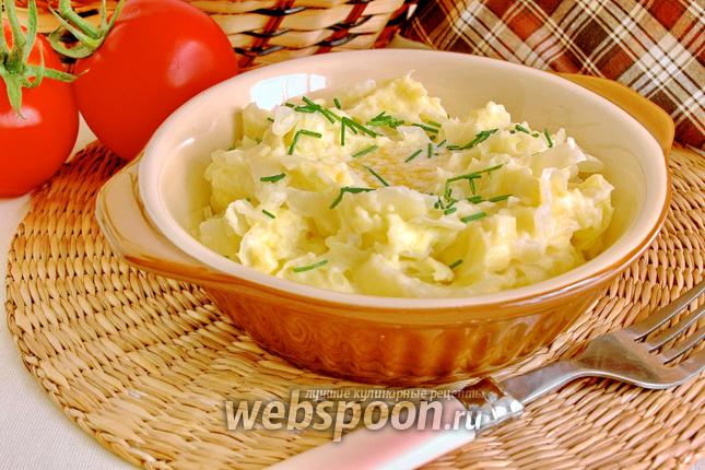 Фото Картофельное пюре с капустой