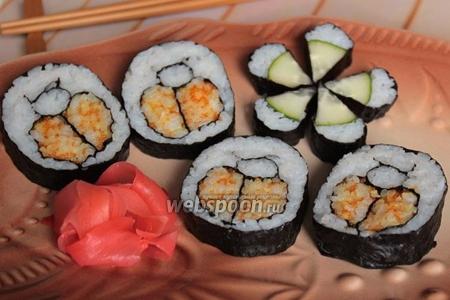 Фото рецепта Роллы кадзари «жук»