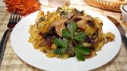 Фото рецепта Жареная картошка с грибами и сливками