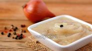 Фото рецепта Постный белый луковый соус