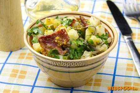 Фото рецепта Картофельный салат с беконом