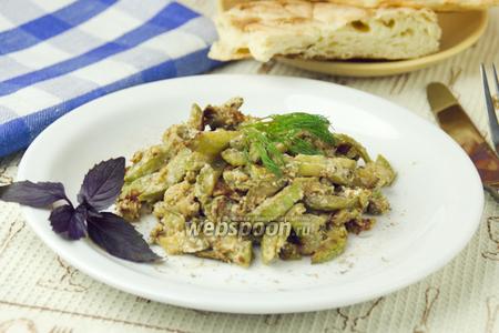 Фото рецепта Жареные кабачки в сметане