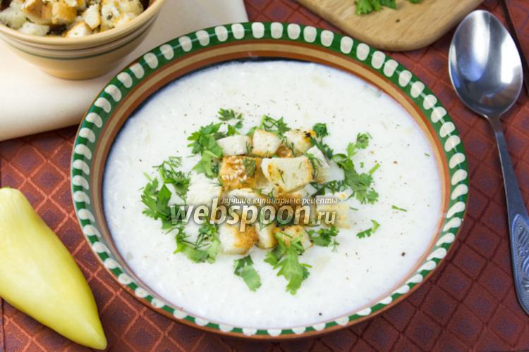 Фото Сырный суп с рисом