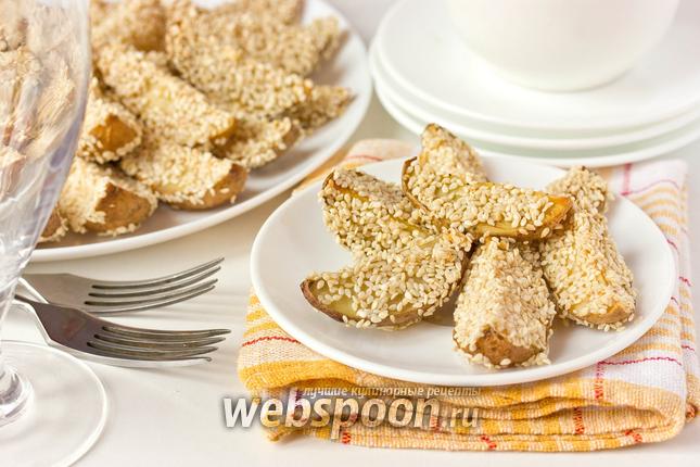 Фото Картофель, запечённый в кунжуте