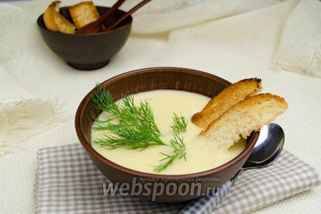 Фото Суп пюре из картошки с сыром