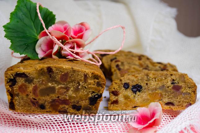Фото Кекс к Рождеству с цукатами и сухофруктами