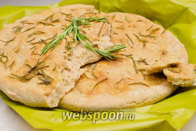 Фото Фокачча с розмарином из цельнозерновой муки