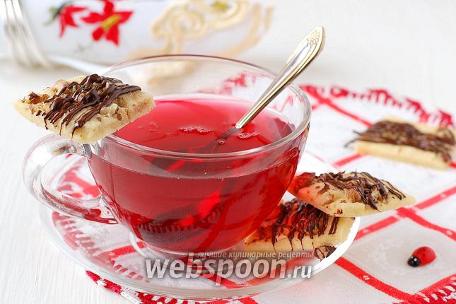 Фото Песочное печенье с орехами в микроволновке