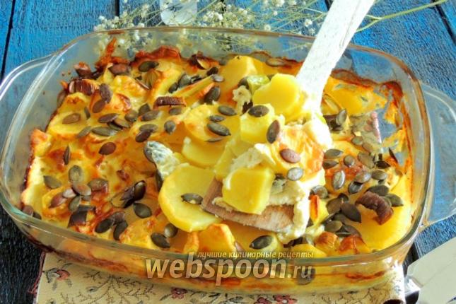 Фото Картофельная запеканка в паровом шкафу