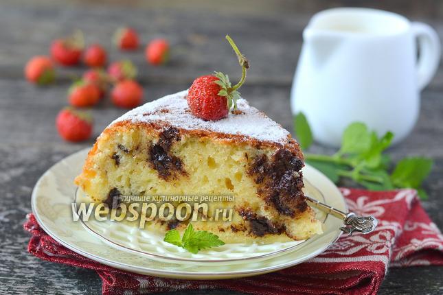 Фото Творожный кекс с шоколадом в мультиварке