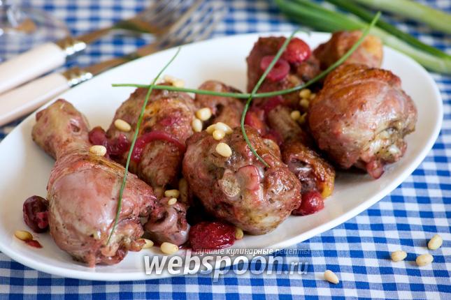 Фото Куриные ножки с вишней