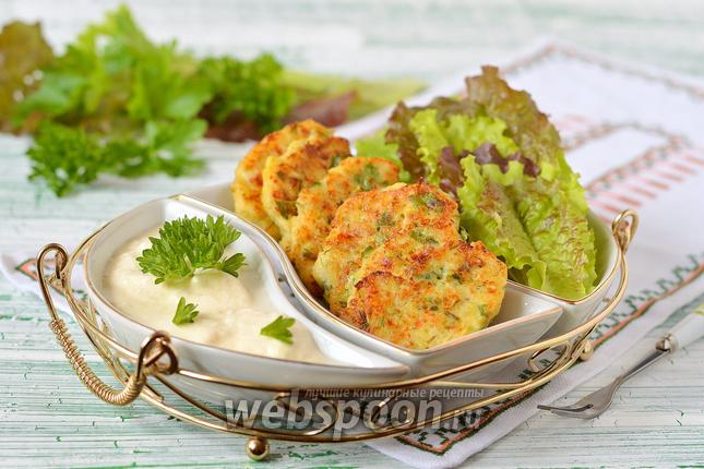 Фото Оладьи с кабачками и творогом