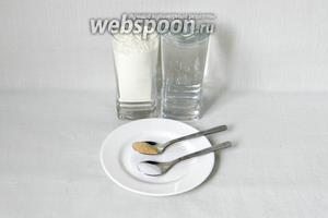 Для приготовления чиабатты возьмём муку, прохладную воду, соль, дрожжи быстродействующие (Саф-момент).