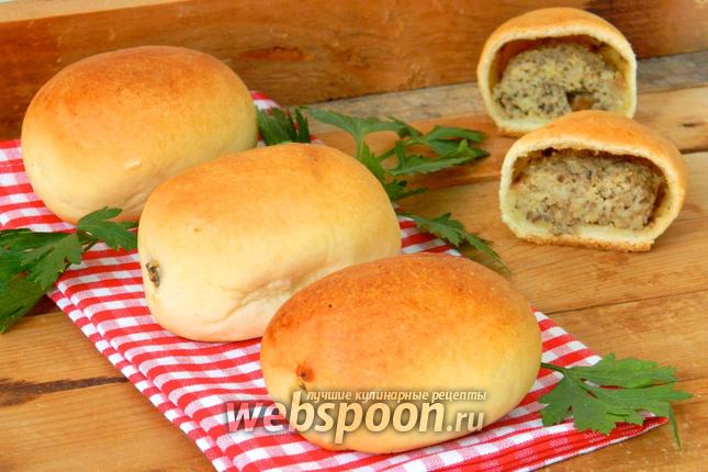 Фото Пирожки с картошкой и печенью печёные