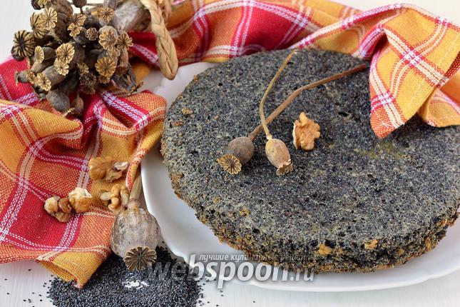 Фото Маково-ореховый бисквит в мультиварке