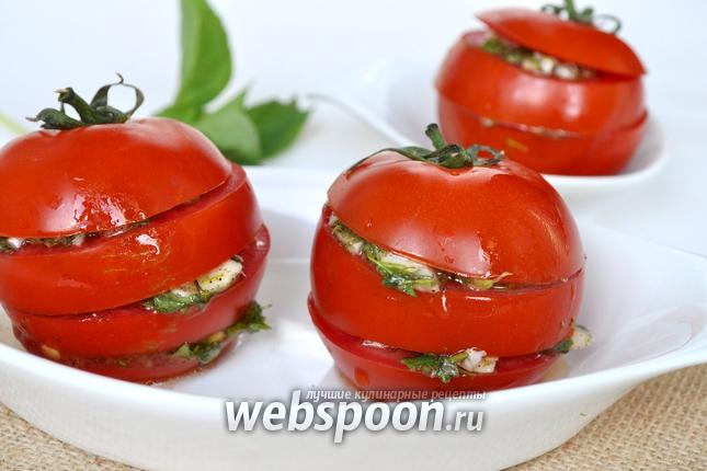 Фото Томаты маринованные быстрые